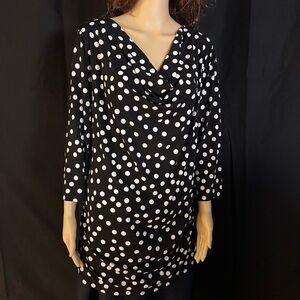 Black and White Polka Dot Blouse